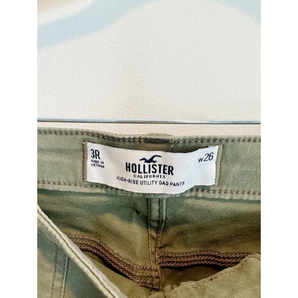 NWT Hollister Cargo Pants Olive Green size 3 R - Picture 4 of 10